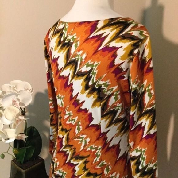 Sunny Taylor Diagonal Print Dress or Tunic Size S - Picture 7 of 11